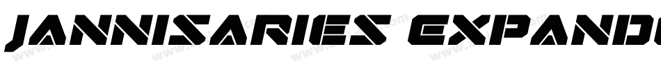 Jannisaries Expanded Italic字体转换